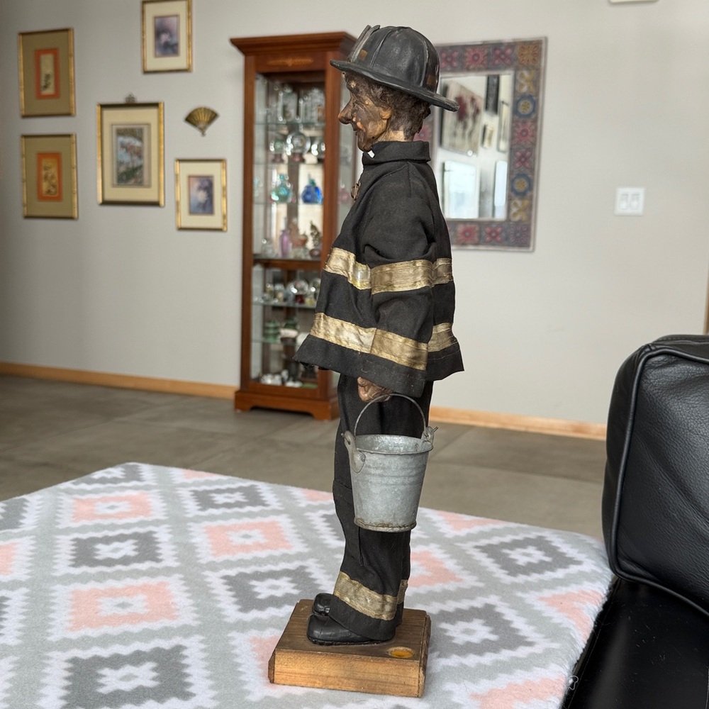 Vintage Firefighter Figurine 18” tall - Picture 4 of 11